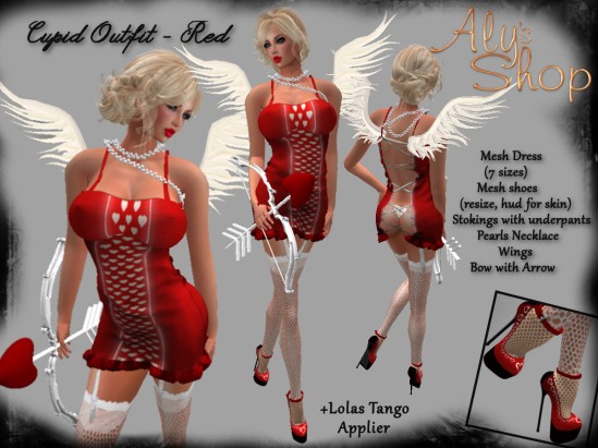 Cupid Outfit Red